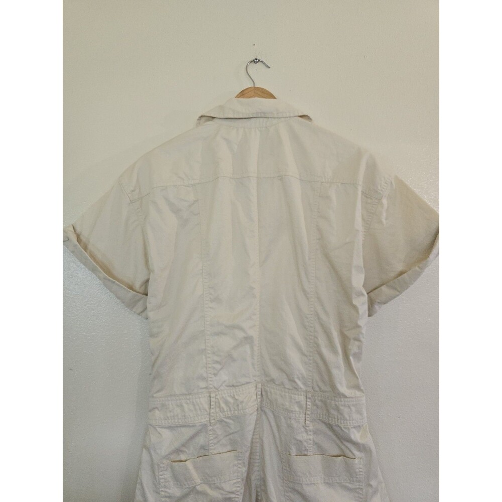 Zara Cream Short-Sleeve Utility Jumpsuit - Picture 7 of 12